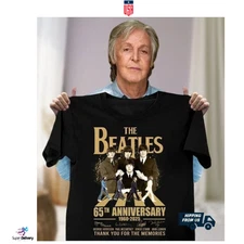 New Arrival The Beatles 65th Anniversary T-Shirt – The Beatles 2025 Rock N Roll