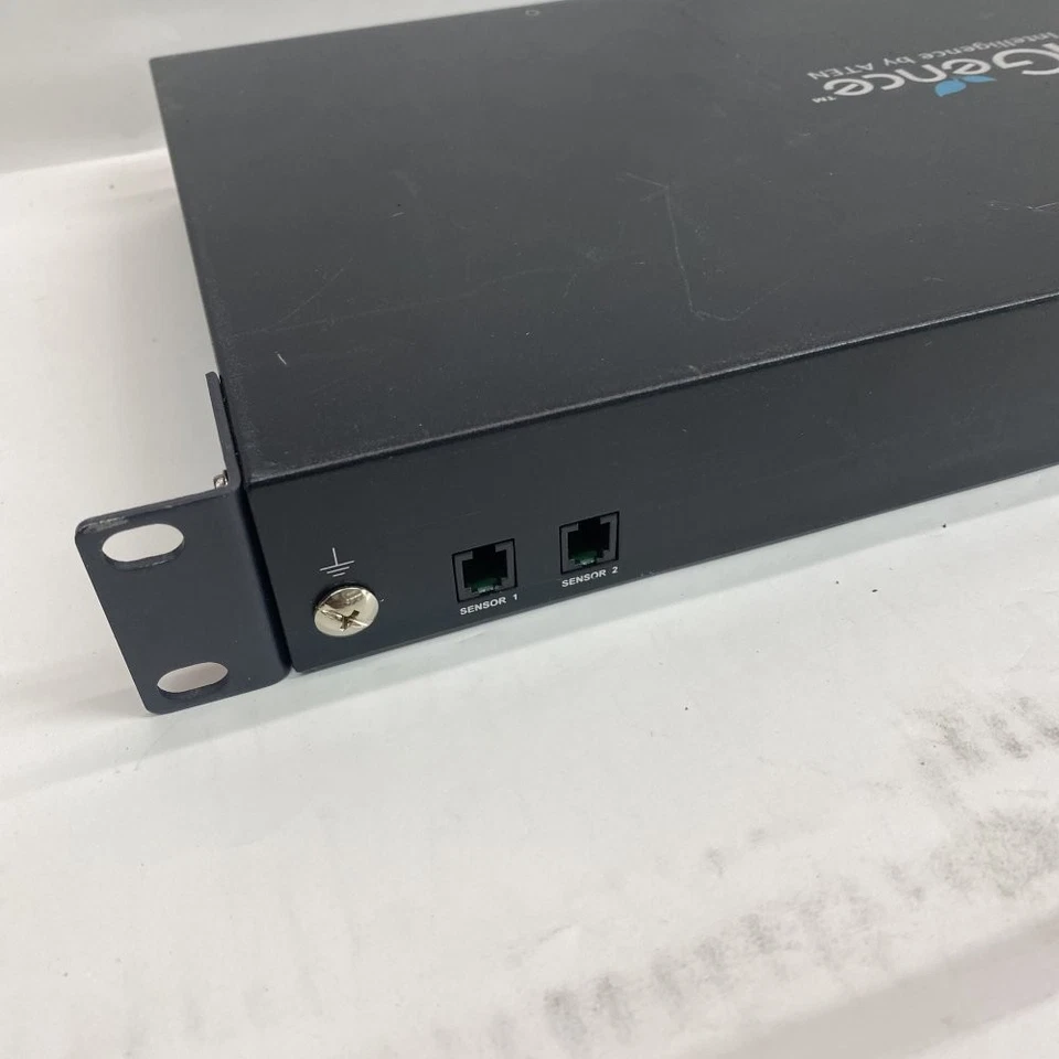 Metered Networked PDU SNMP Ethernet IEC C13x7 C19x1 ATEN PE6108G 1HE Rack - Bild 2 von 4