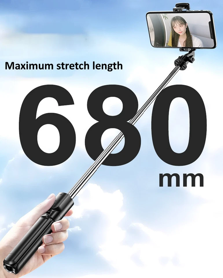 Soporte de escritorio remoto para trípode selfie stick para iPhone 17 16 15 14 Pro Max Foto 3 de 4