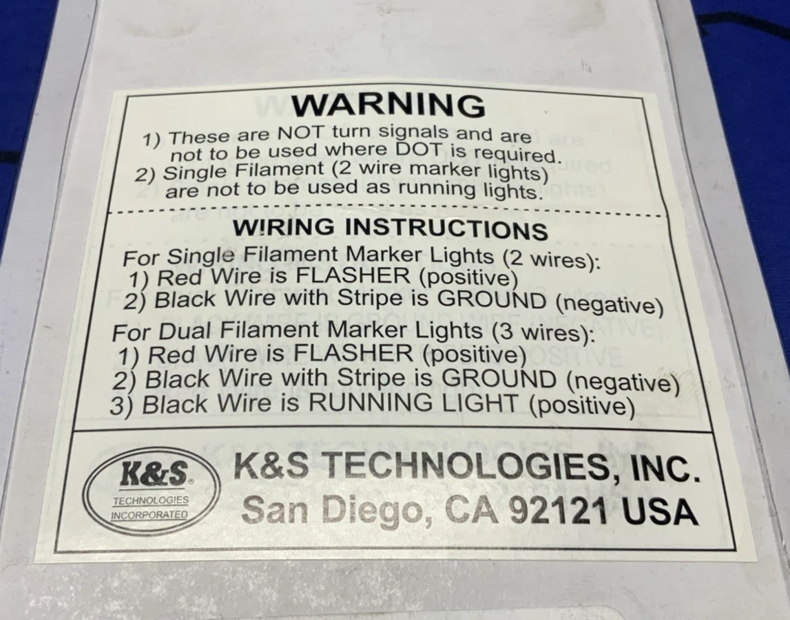 K&S Technologies Universal Marker Lights 25-8275