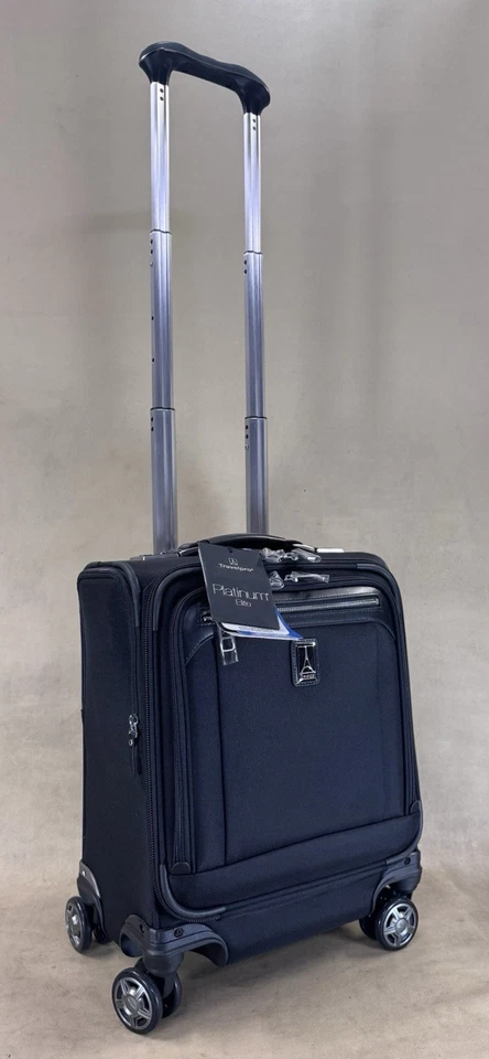 Travelpro Platinum Elite 16" inch Carry-on Spinner Tote Bag with USB Port Black - Image 2 of 4