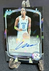 Caleb Wilson 2025 Bowman Chrome Sapphire Black Autograph 9/10 Bulls UNC #CPA-CL
