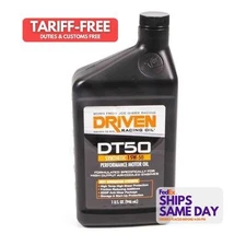 Driven Oil 2806, One Dt50 15W50 Synthetic Oil 1 Qt Bottle Performance Parts