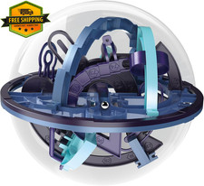 3d Maze Ball Puzzle Sphere 6.77'' 158 Obstacles Kids Brain Teaser Toy