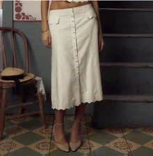 Mirror Palais Skirt in beige size XS never worn 