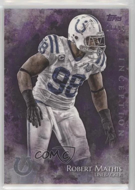 2014 Topps Inception púrpura 21/99 Robert Mathis #19 0yg0 Foto 1 de 3
