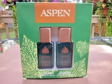 Vintage Coty Aspen Cologne Spray Set of two  1.7 oz Bottles New in Box