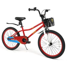 20” Kids Bike w/Hand & Coaster Brakes, Adjustable Seat & Handlebar, Kickstand