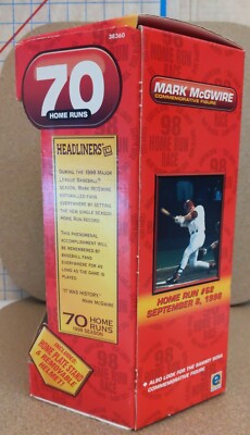 Headliners XL MARK MCGWIRE 70 Home Runs Bobblehead Commemorative