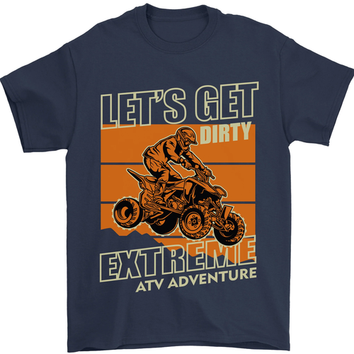 Lets Get Dirty ATV 4X4 Quad Bike Biking Mens T-Shirt 100% Cotton - Picture 44 of 106