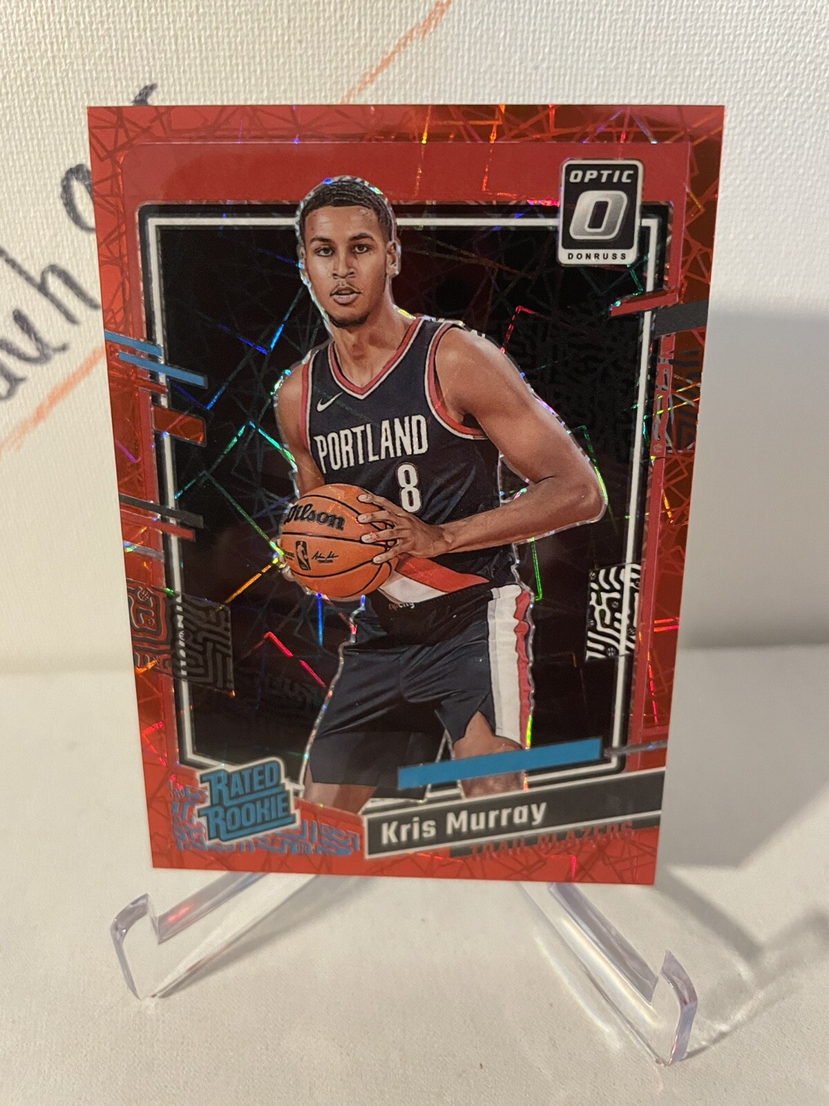 2023-24 Optic Kris Murray Rated Rookie Red Velocity /299 Color Match