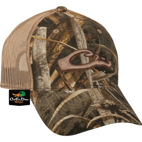 DRAKE WATERFOWL SYSTEMS CAMO MESH BACK BALL CAP HAT RAISED LOGO - Picture 3 of 20