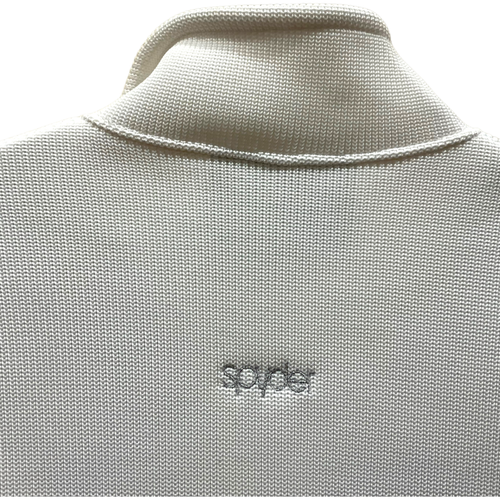 S Women's Spyder White Endure Full Zip Jacket S small knit Fleece silver spider - Picture 5 of 6