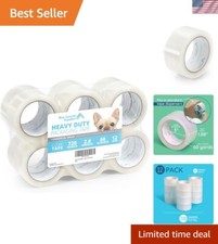 Effortless Packing with 12 Rolls of Clear 2 Inch Packing Tape - 60 Yards Each