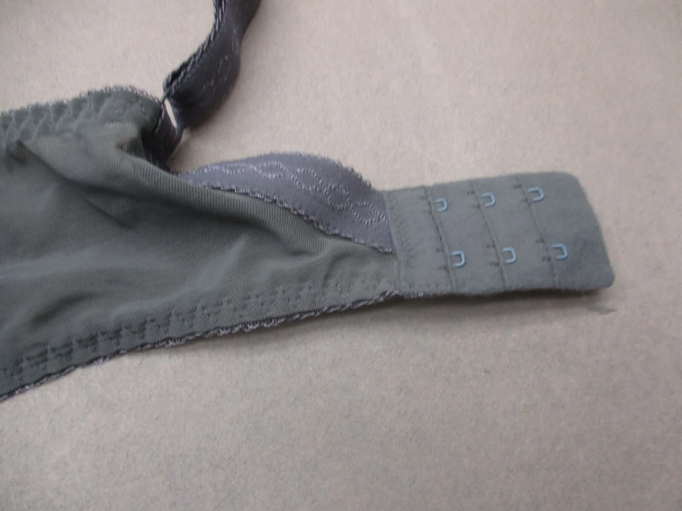 Sujetador Demi 36FF Fantasie para mujer gris sin forro con aros correa ancha cierre trasero 8G Foto 4 de 4