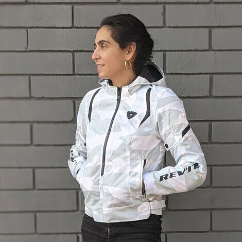 REVIT Jacket FLARE 2 LADIES - CAMO WHITE/GRAY size 42