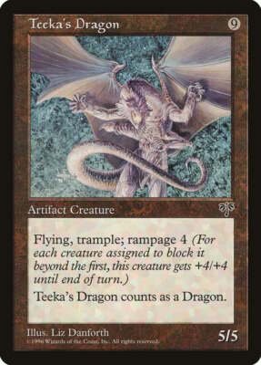 Teeka's Dragon Mirage PLD Artifact Rare MAGIC THE GATHERING MTG