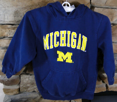 University of Michigan Hoodie Sweatshirt Size Chilren 8 Genuine Stuff Brand