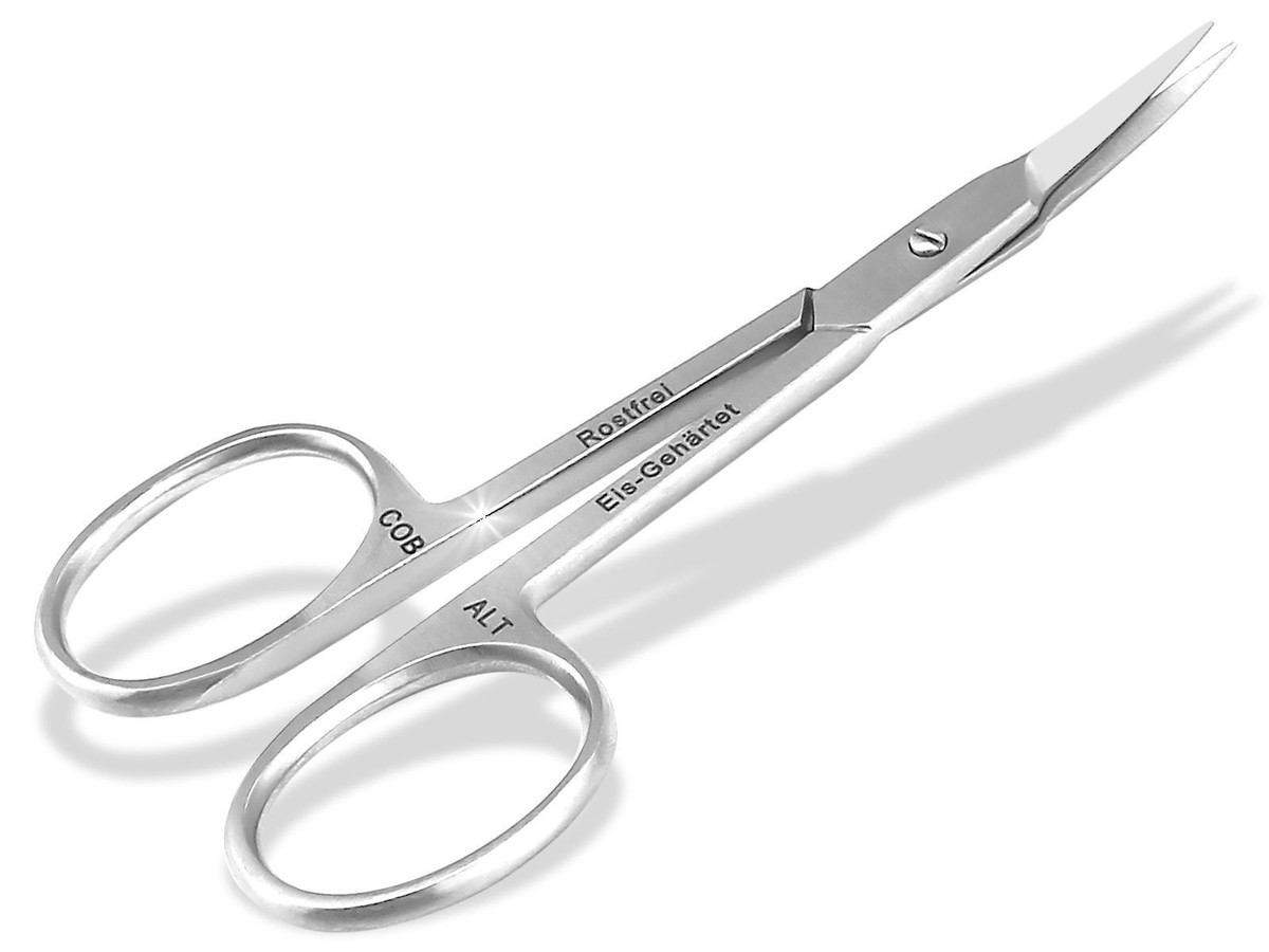 Premium Nagelschere & Nagelhautschere Aus Rostfreiem Edelstahl - 9,5 Cm, Mit Turmspitze Und Etui