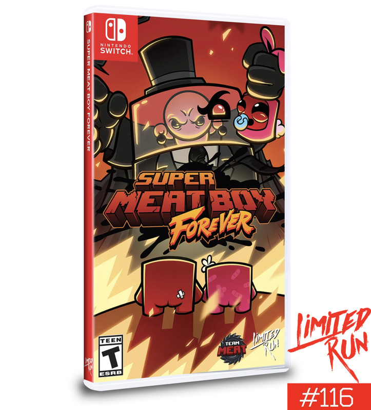 Super Meat Boy Forever + #379 Card Nintendo Switch Limited Run #116 LRG Sealed