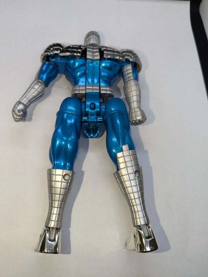 1999 Vintage Silver and Blue Spiderman Deluxe Shape Shifters Armour Figure - Image 4 of 4