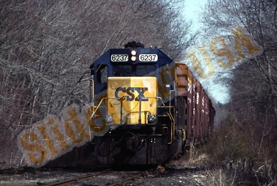 Vtg 2000 Train Slide 6237 CSX Engine Dartmouth MA X2S110 | eBay