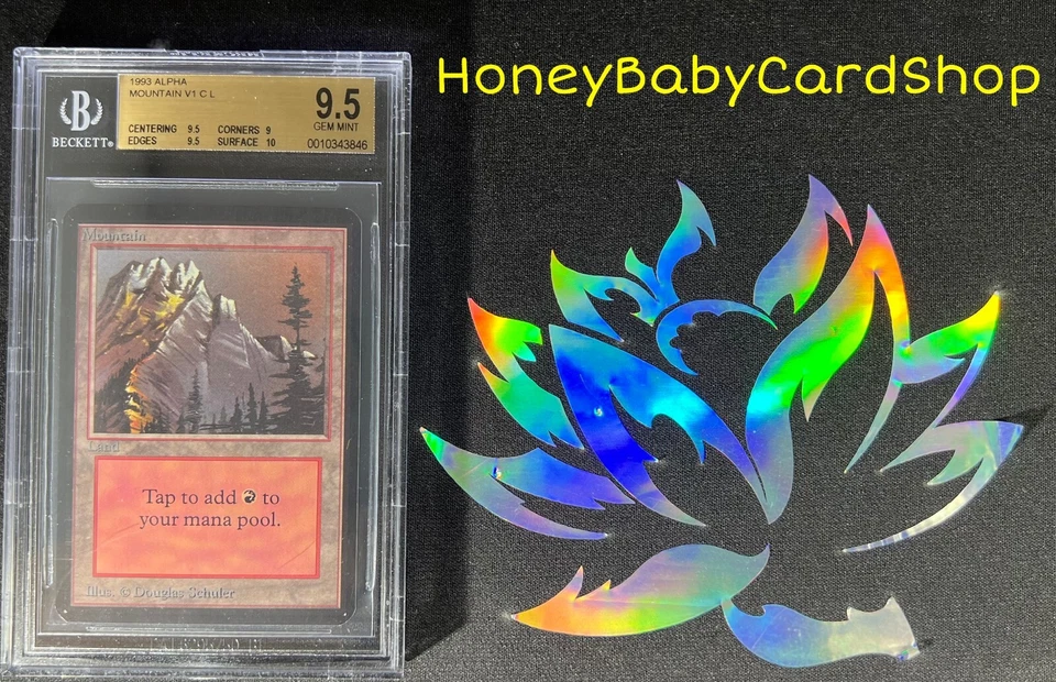 MTG Limited Edition Alpha 1993 Mountain (A) BGS 9.5 GEM MINT Old School 93/94 - Image 4 of 4