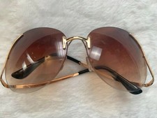 sunglasses women Brown Lenses rimless metal Lightweight new