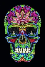 Skull Crystal Art Notebook Kit Craft Buddy New