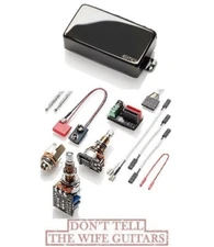 EMG 89XR BLACK CHROME HUMBUCKER DUAL & REVERSE SINGLE COIL MODE 18.7mm LONG POTS