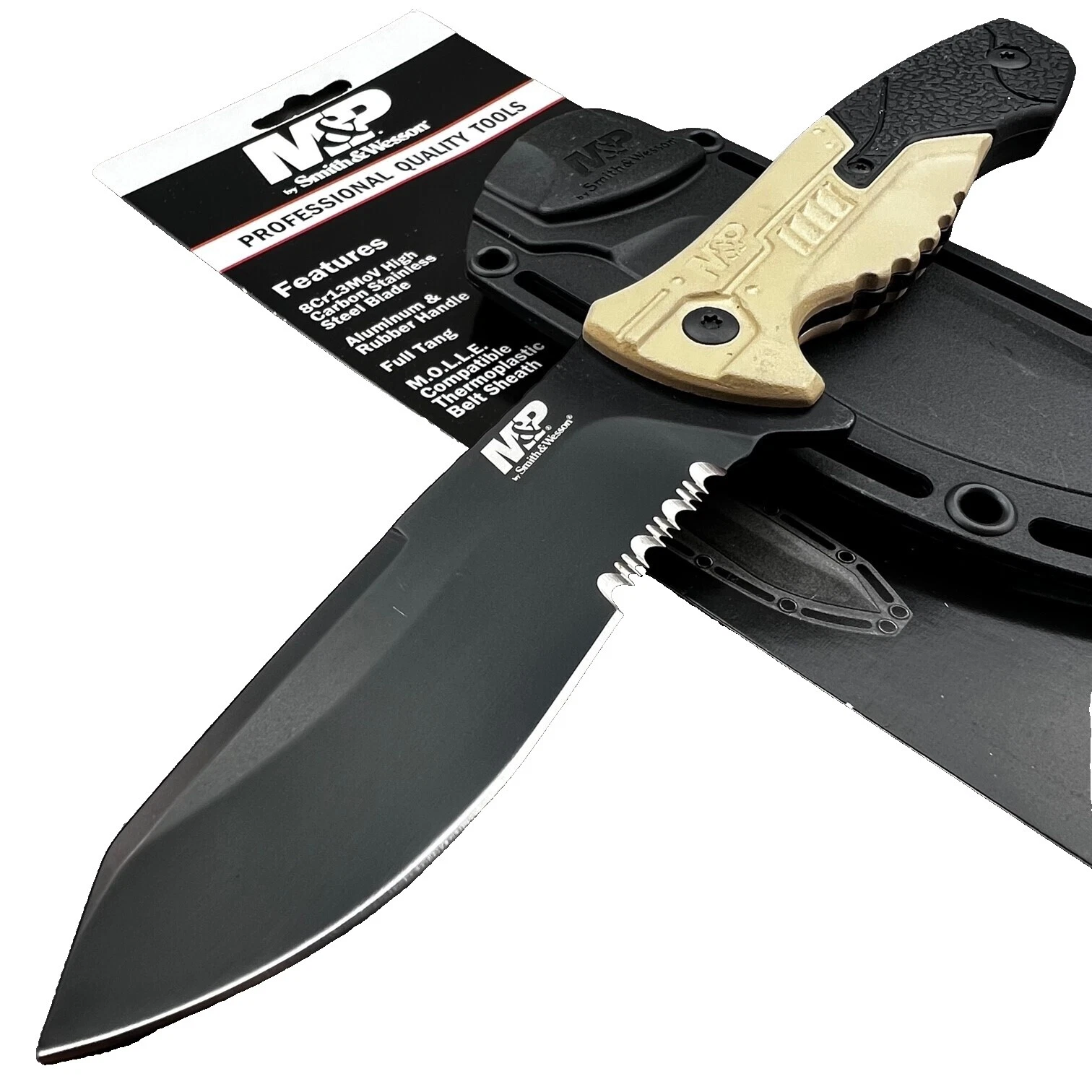 Mango de aluminio Smith & Wesson combate modernos de colección Cuchillos de Hoja Fija producidos en fábricas