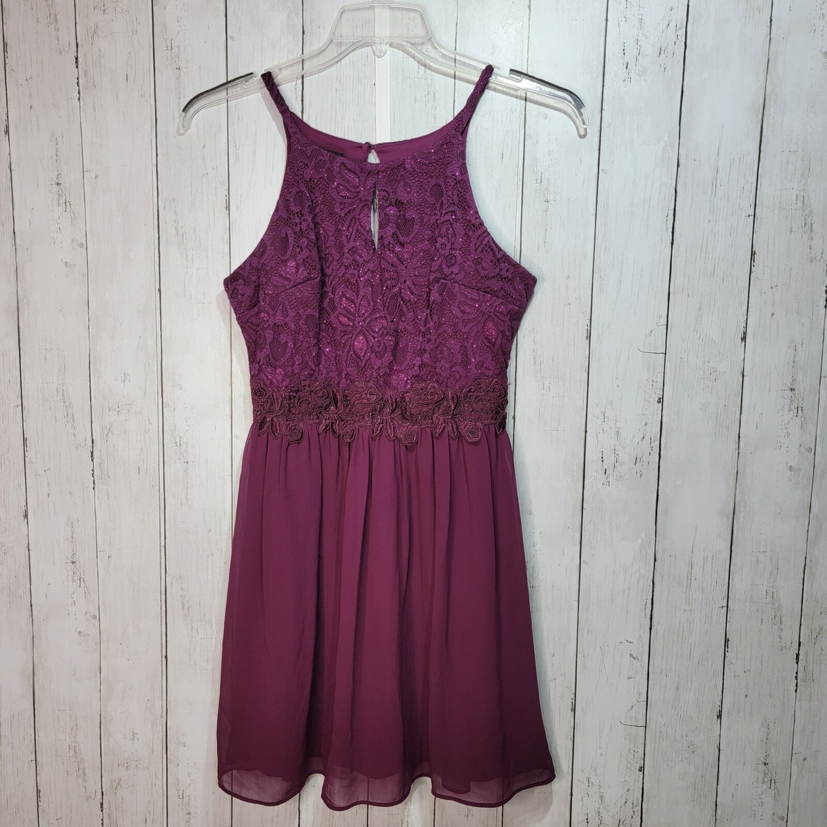 chinese dress ladies Shay Lace Dress - Berry