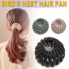 Lazy Bird's Nest Plate Hairpin Expandable Ponytail Plates Hairpin for Women Gift