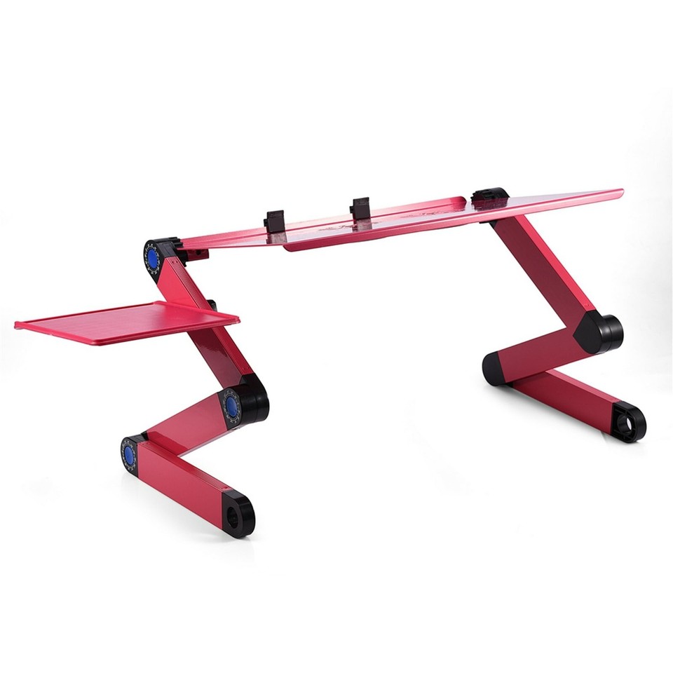Adjustable Folding Laptop Desk Stand For Bed Or Couch - Portable With Cooling Fan 9 thumbnail image