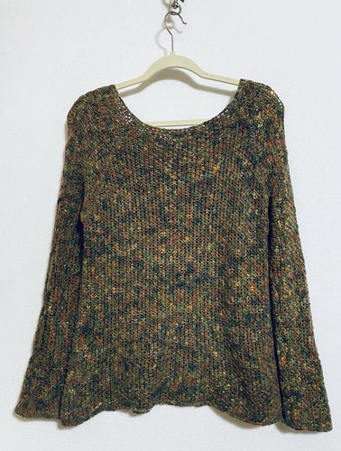 Berretti Sweater Womens Medium Ribbed Cable Knit Long Sleeve Lightweight Wool - Picture 3 of 7