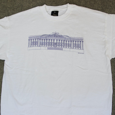 The British Museum London T Shirt Est L ~ XL VTG Y2K Architecture Art Design Tee