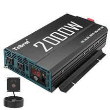 2000W pure Sine Wave Inverter 12 V DC to 120 V AC power inverter 2000 watt