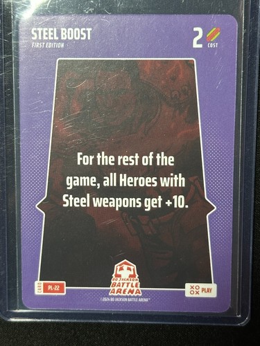 2024 Bo Jackson Battle Arena 1st Edition Steel Boost SP Play Card #PL-22