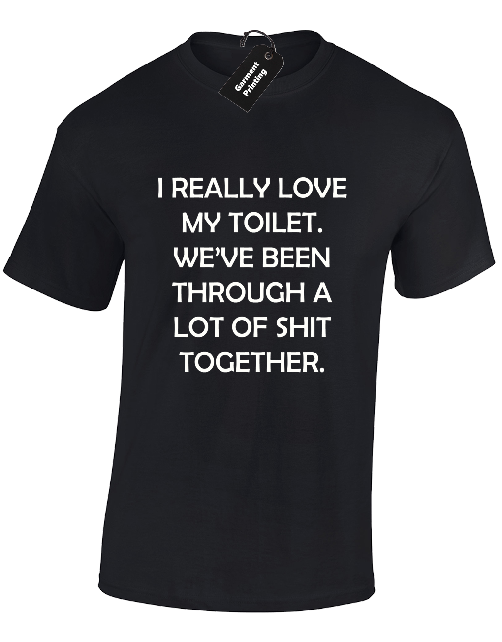 RHUDE T SHIRT UOMO I REALLY LOVE MY TOILETTE DIVERTENTE IDEA DI DESIGN RUDE TOP S 5XL