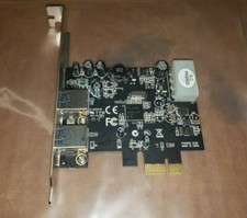 Startech PEXUSB3S2 USB 3.0 PCIe x1 Adapter Card Dual Port, 4-pin Power
