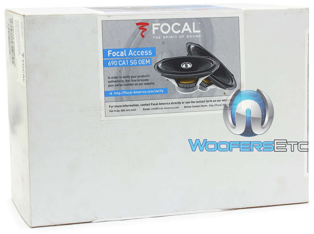 FOCAL OEM.690CA1.SG 6x9" 150W RMS ALUMINUM TWEETERS ACCESS COAXIAL SPEAKERS NEW