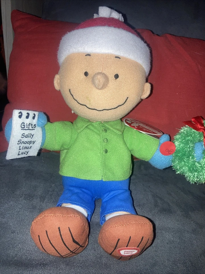 Talking Charlie Brown Plush Hallmark Christmas Picking the Perfect Gift & Linus - Image 2 of 4