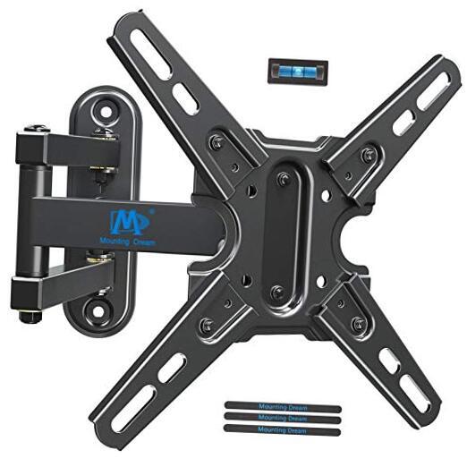 Mounting Dream UL Listed TV Mount Swivel and Tilt for Most 13-42 Inch Black