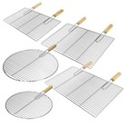 Grillrost Edelstahl Edelstahlgrillrost Rost mit Griffen Grill rechteckig rund