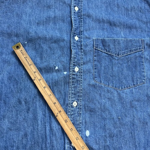 Camiseta De Colección Banana Republic Denim Botón L Atemporal como Jeans Bolsillo Años 90 Y2K HK - Imagen 9 de 10