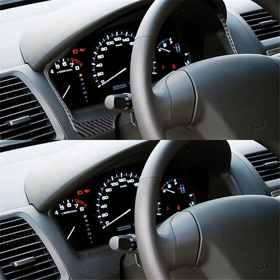 Cubierta envolvente velocímetro de fibra de carbono para Honda Accord sedán 2003-2007 Foto 4 de 4