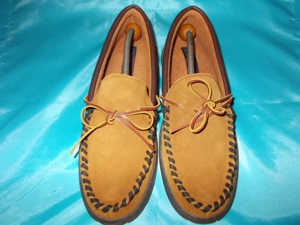 L.B. Zapatillas Evans 'Atlin' de gamuza castaño sin usar, en caja para hombre - 12M Foto 2 de 4