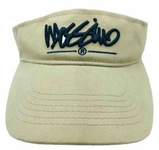 Vintage Mossimo Youth Khaki Visor Hat / Cap Adjustable 100 Cotton Embroidered
