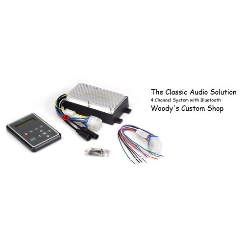 AM FM Bluetooth Hidden 4 Speaker Audio 