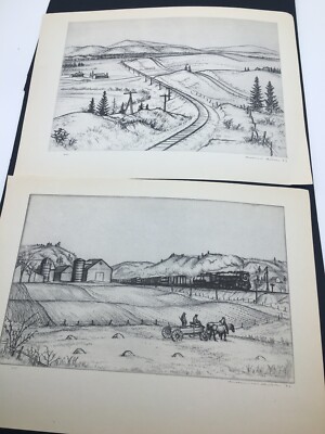 2 New England Prints By Andrew Butler Artist Signed Plates From 1939 ...